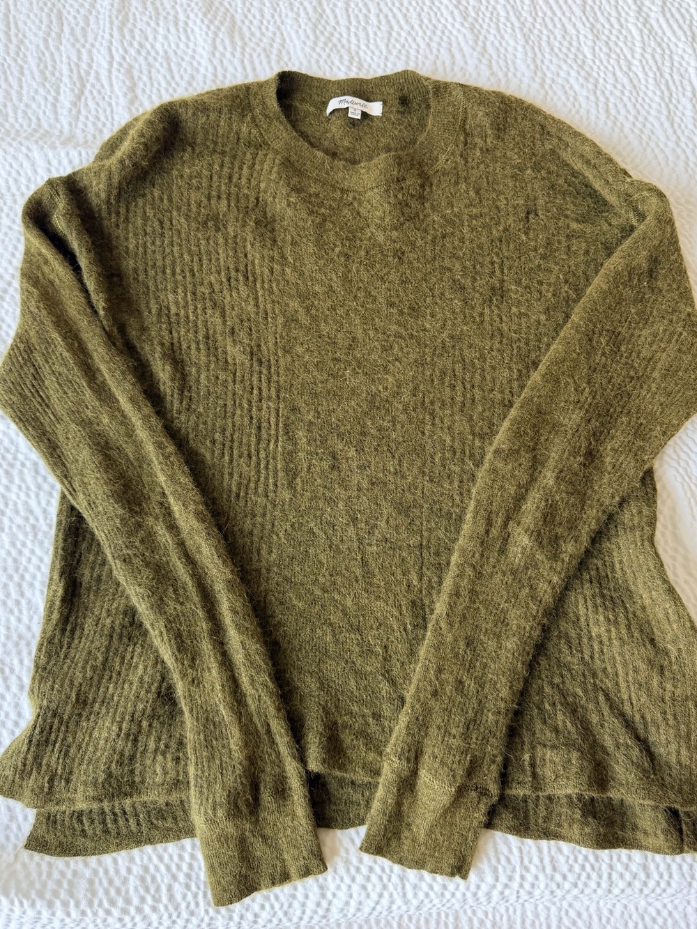 Madewell Olive-Tone Crewneck Sweater